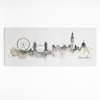 Tablou graham & brown london watercolour, 120 x 50 cm