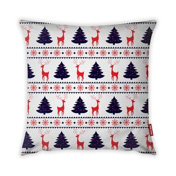 Față de pernă vitaus christmas period tree and deer pattern, 43 x 43 cm