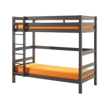Pat etajat pentru copii vipack pino, înălțime 180 cm, gri