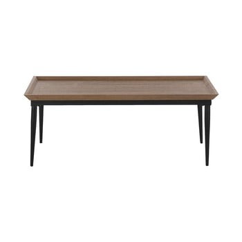 Măsuță de cafea cu aspect de lemn închis la culoare monobeli tristan, 60 x 110 cm