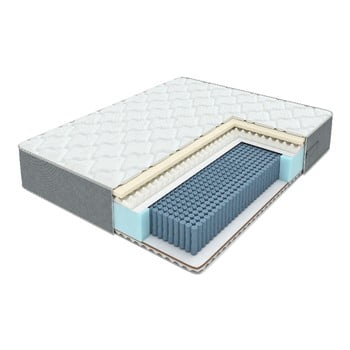 Saltea cu arcuri și două niveluri de fermitate lux duo m/s, 80 x 200 cm