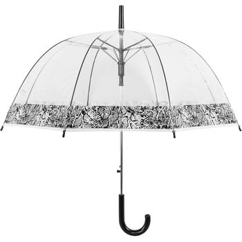 Umbrelă transparentă rezistentă la vânt cu deschidere automată Ambiance Snake Skin, ⌀ 84 cm