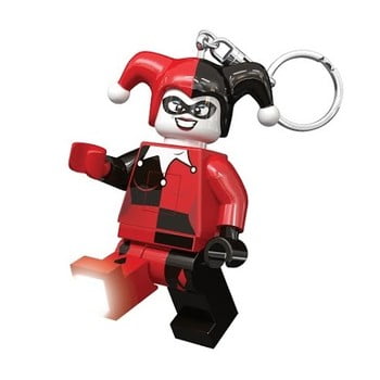 Breloc cu lanternă lego dc super heroes harley quinn