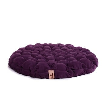 Pernă relaxare cu bile de masaj linda vrňáková bloom, Ø 65 cm, violet