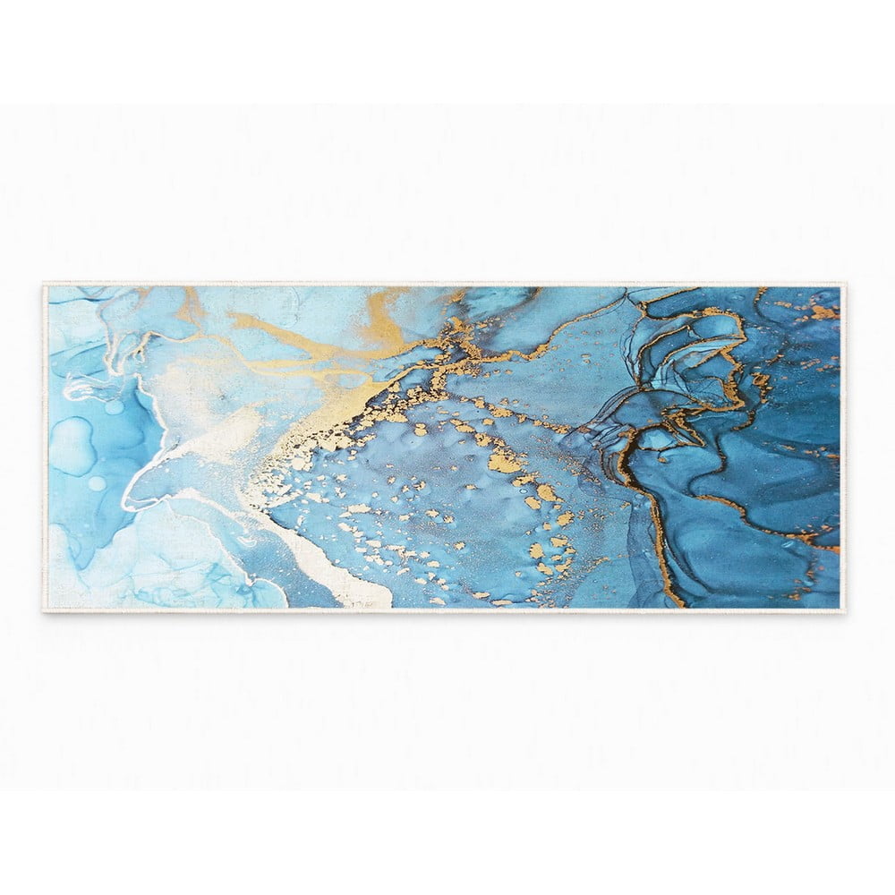 Modrý pratelný běhoun 80x200 cm Blue Waves – Oyo Concept