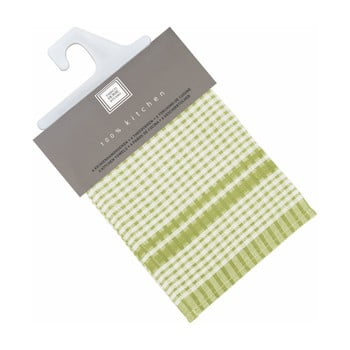 Set 6 prosoape de bumbac tiseco home studio cristal, 50 x 70 cm, verde