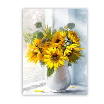 Tablou styler canvas flowers sunflowers, 60 x 80 cm