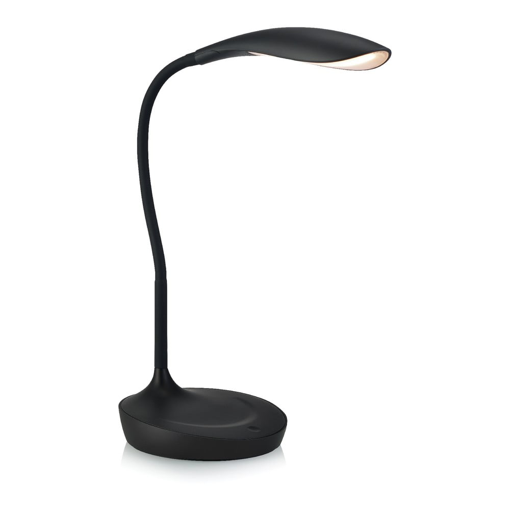 Černá stolní lampička s USB portem Markslöjd Swan