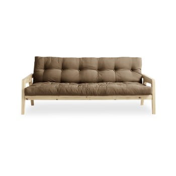 Canapea extensibilă karup design grab natural/mocca, maro coniac