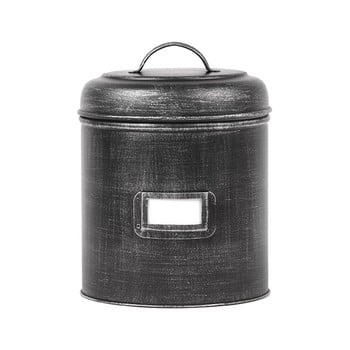 Recipient metalic label51, ⌀ 17,5 cm, negru