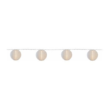 Șirag luminos led cu lampioane pentru exterior best season festival, 10 becuri, alb