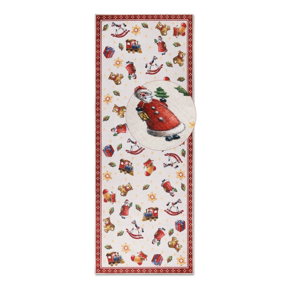 Červený běhoun s vánočním motivem 80x200 cm Red Christmas – Villeroy&Boch