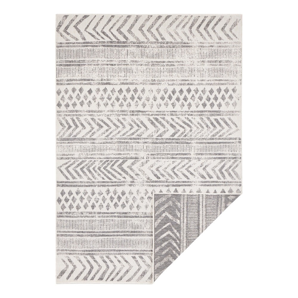 Šedo-krémový venkovní koberec NORTHRUGS Biri, 80 x 150 cm