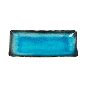 Farfurie servire din ceramică MIJ Sky, 29 x 12 cm, albastru imagine