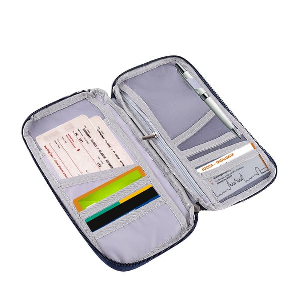 Černý cestovní organizér na dokumenty JOCCA, 13 x 25 cm