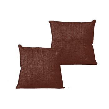 Față de pernă linen burgundy, 45 x 45 cm