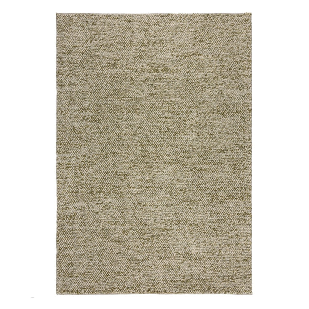 Khaki ručně tkaný koberec s příměsí vlny 80x150 cm Minerals – Flair Rugs