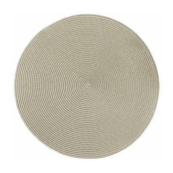 Suport pentru farfurie tiseco home studio round chambray, ø 38 cm, bej