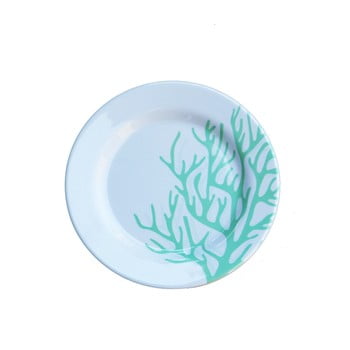 Set 6 farfurii din melamină Sunvibes Corail Bleu, ⌀ 20 cm