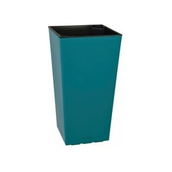 Ghiveci de flori adecvat pentru exterior gardenico elise, înălțime 58 cm, turcoaz mat