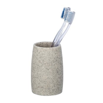 Suport din ceramică pentru periuțe wenko goa, gri deschis