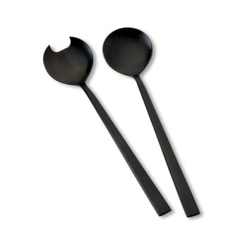 Set ustensile pentru servirea salatei bitz, negru