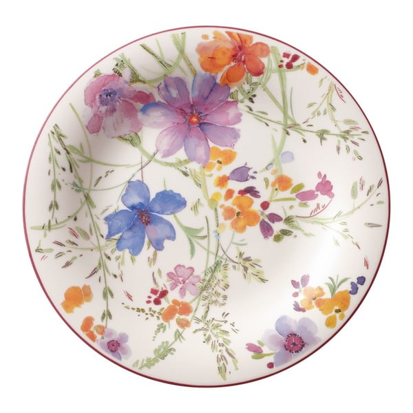 Dezertní porcelánový talíř s motivem květin Villeroy & Boch Mariefleur Tea, 21 cm