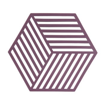 Suport din silicon pentru vase fierbinți zone geo, violet