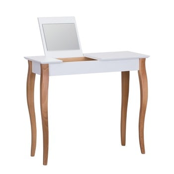 Măsuță de toaletă cu oglindă Ragaba Dressing Table, lungime 85 cm, alb title=Măsuță de toaletă cu oglindă Ragaba Dressing Table, lungime 85 cm, alb