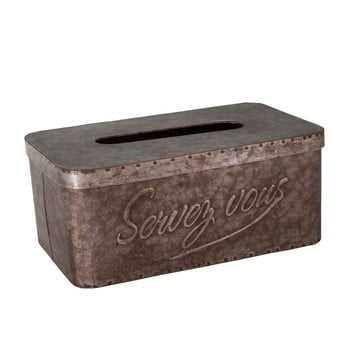 Cutie din metal pentru șervețele antic line papier