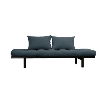 Canapea karup design pace black, albastru petrol