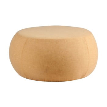 Puf sømcasa alan, ø 75 cm, galben