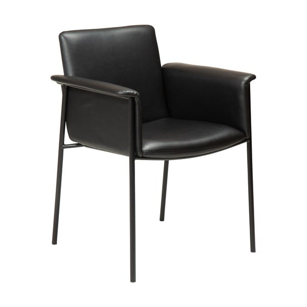 Černá jídelní židle z imitace kůže DAN-FORM Denmark Vale