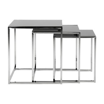Set 3 măsuțe de cafea actona cross nest, 50 x 55 cm