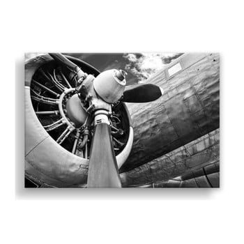 Tablou styler canvas silver uno plane, 85 x 113 cm
