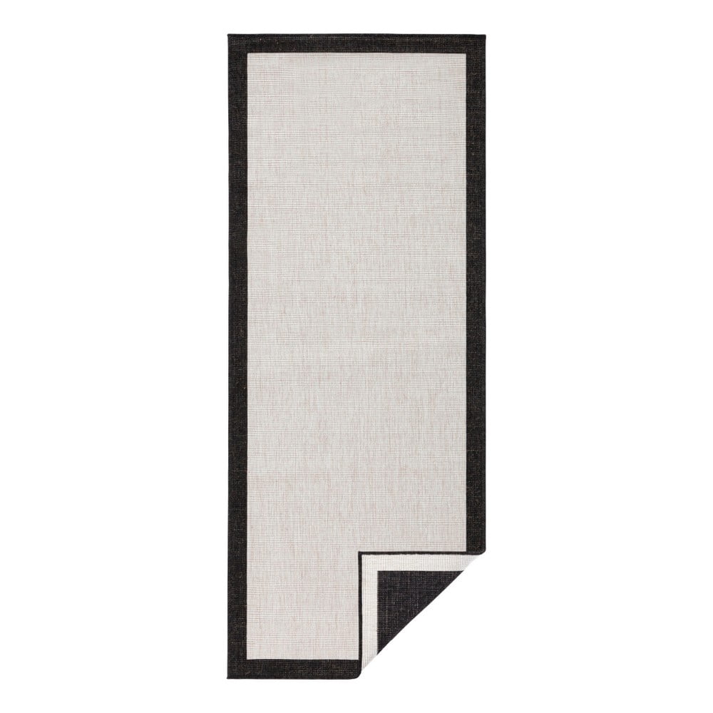 Černo-krémový venkovní koberec NORTHRUGS Panama, 80 x 250 cm