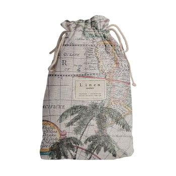Sac călătorie linen couture palm trees, lungime 44 cm