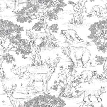 Set autocolante de perete dekornik, animale pădure