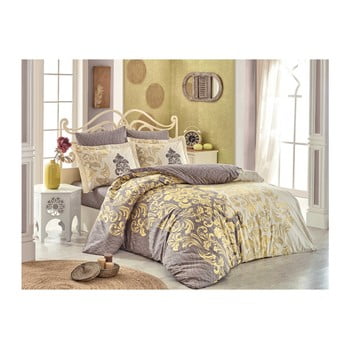 Lenjerie de pat cu cearşaf din bumbac poplin valmont, 200 x 220 cm