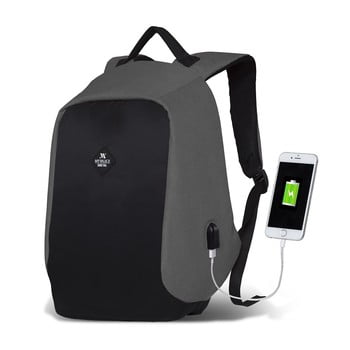 Rucsac cu port usb my valice secret smart bag, negru-gri