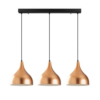Lustră de 3 becuri opviq lights sağlam, arămiu