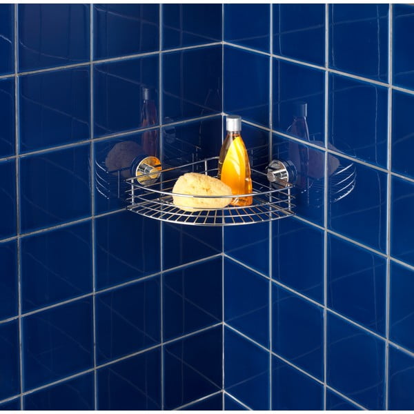 Samodržící rohová polička Wenko Vacuum-Loc, nosnost až 33 kg