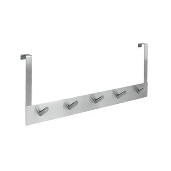 Cuier suspendat pentru ușă cu 5 cârlige metaltex ellegance, lungime 39 cm