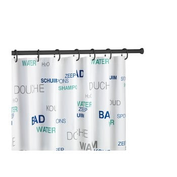 Bară/tijă telescopică pentru perdeaua de duș wenko shower curtain rod, negru