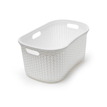 Coș de rufe addis rattan laundry basket calico, alb