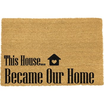 Covoraș intrare din fibre de cocos artsy doormats our home, 40 x 60 cm
