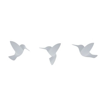Set 3 autocolante 3D de perete Umbra Hummingbird, alb imagine