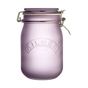Borcan cu clips kilner, 1 l, mov