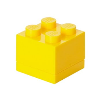 Cutie depozitare lego® mini box yellow, galben
