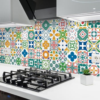 Set 60 autocolante ambiance stickers azulejos lotina, 10 x 10 cm